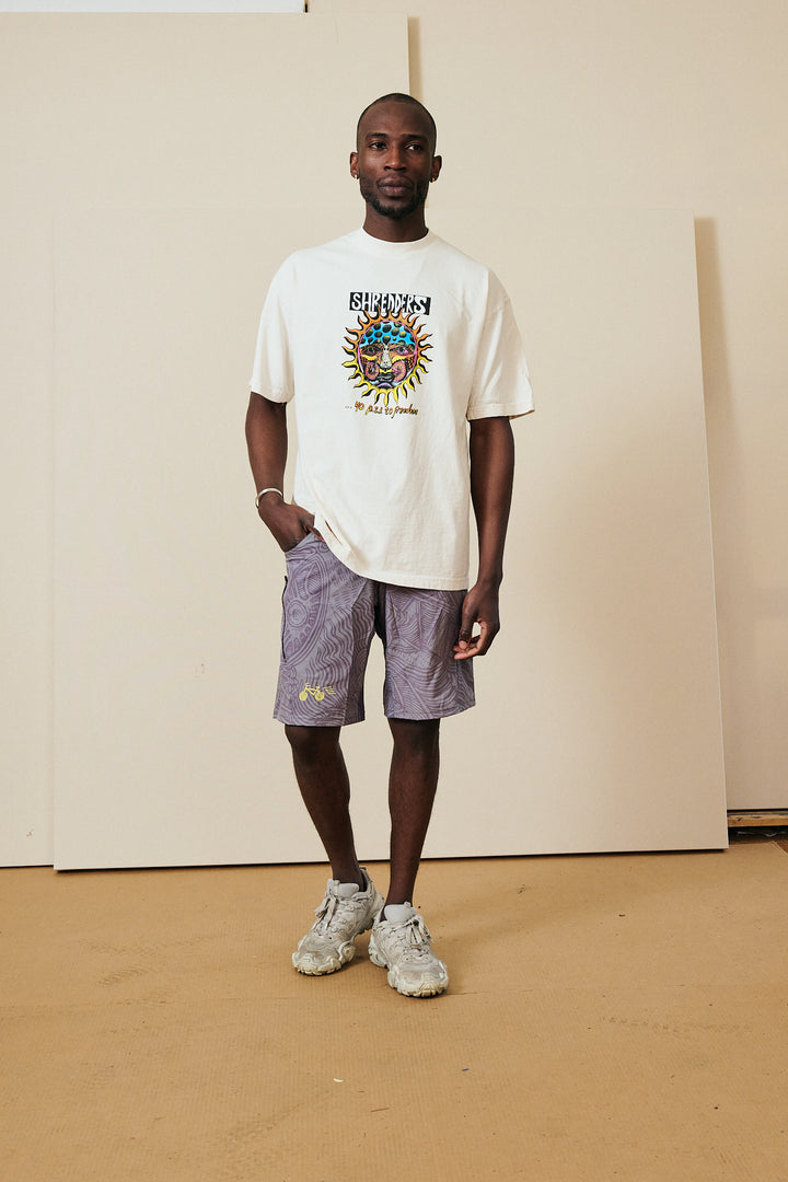 Grey Line Art Mountain Bike Short