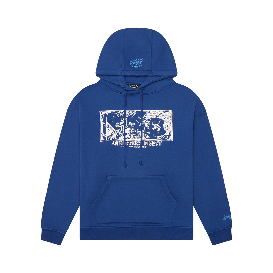Sorry Babe Blue Hoodie