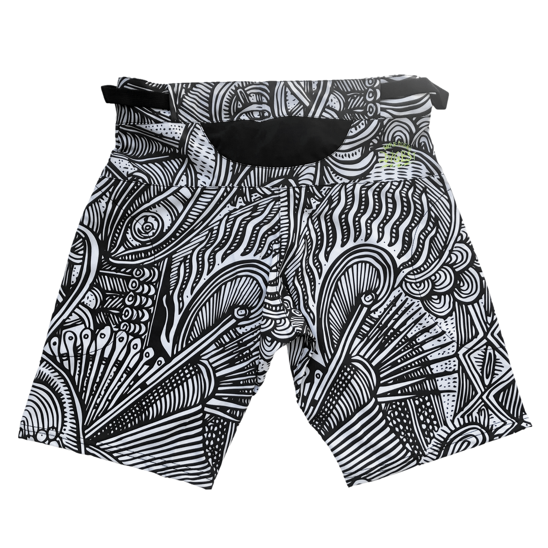 Black and White MTB short