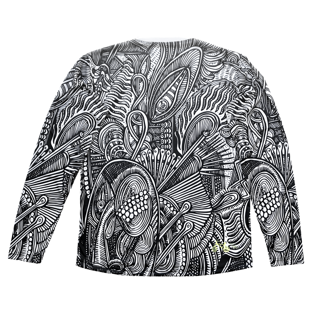 Black and White MTB Tech Tee