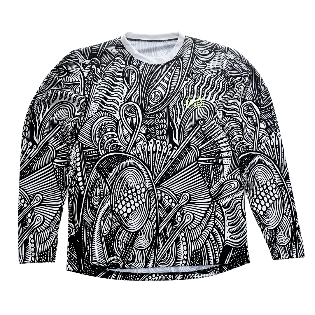 Black and White MTB Tech Tee