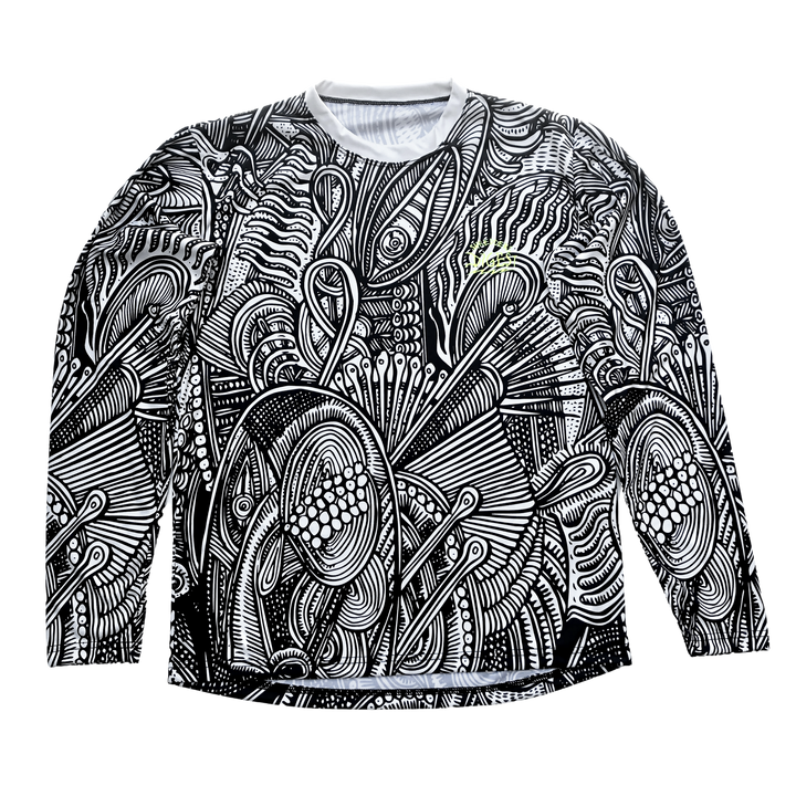 Black and White MTB Tech Tee