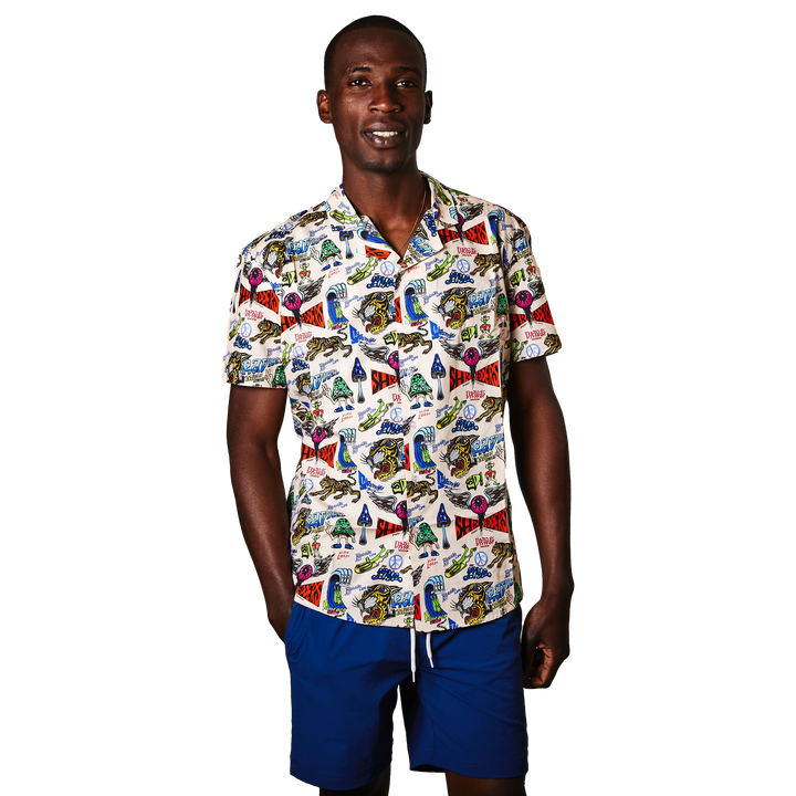 Boogie Life Button Down - Khaki