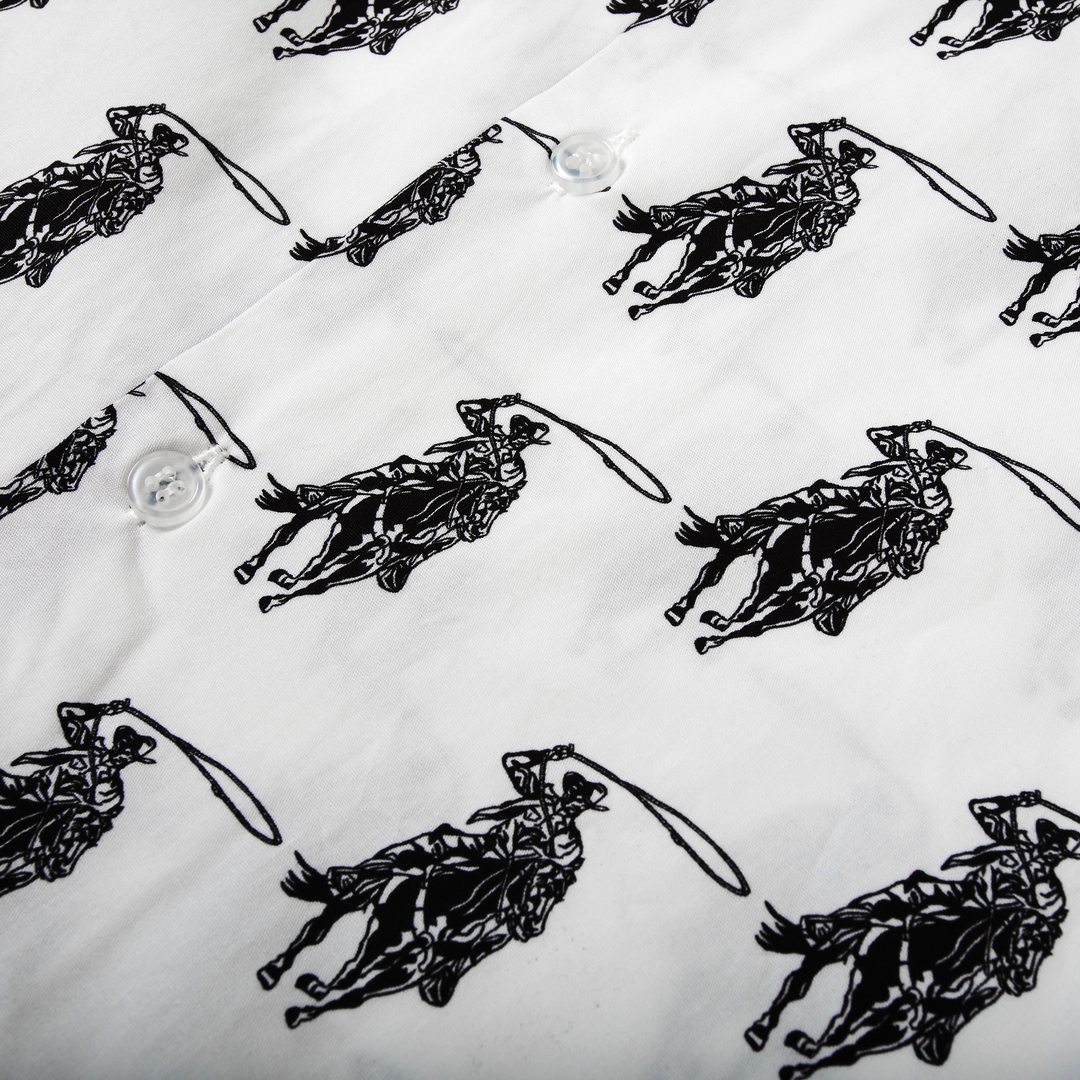 Cowboy Button Down - White