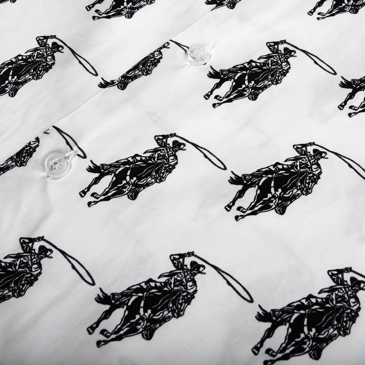 Cowboy Button Down - White