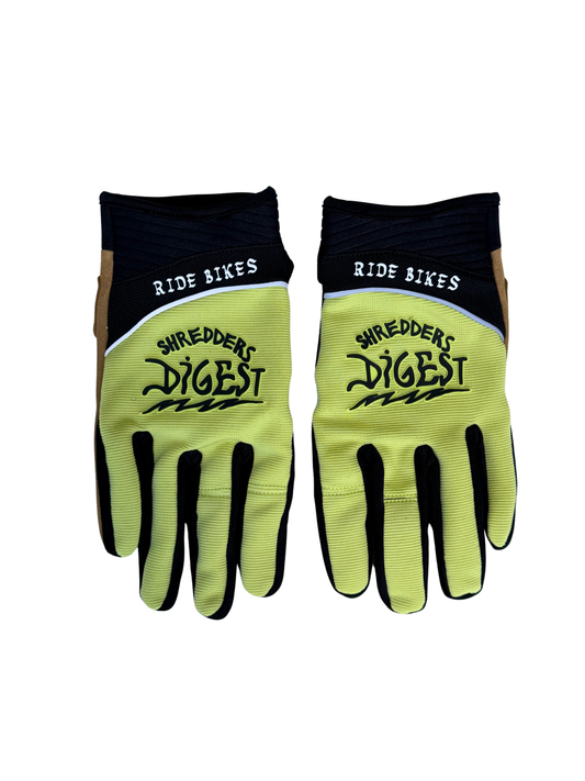 Yellow Shredders MTB gloves