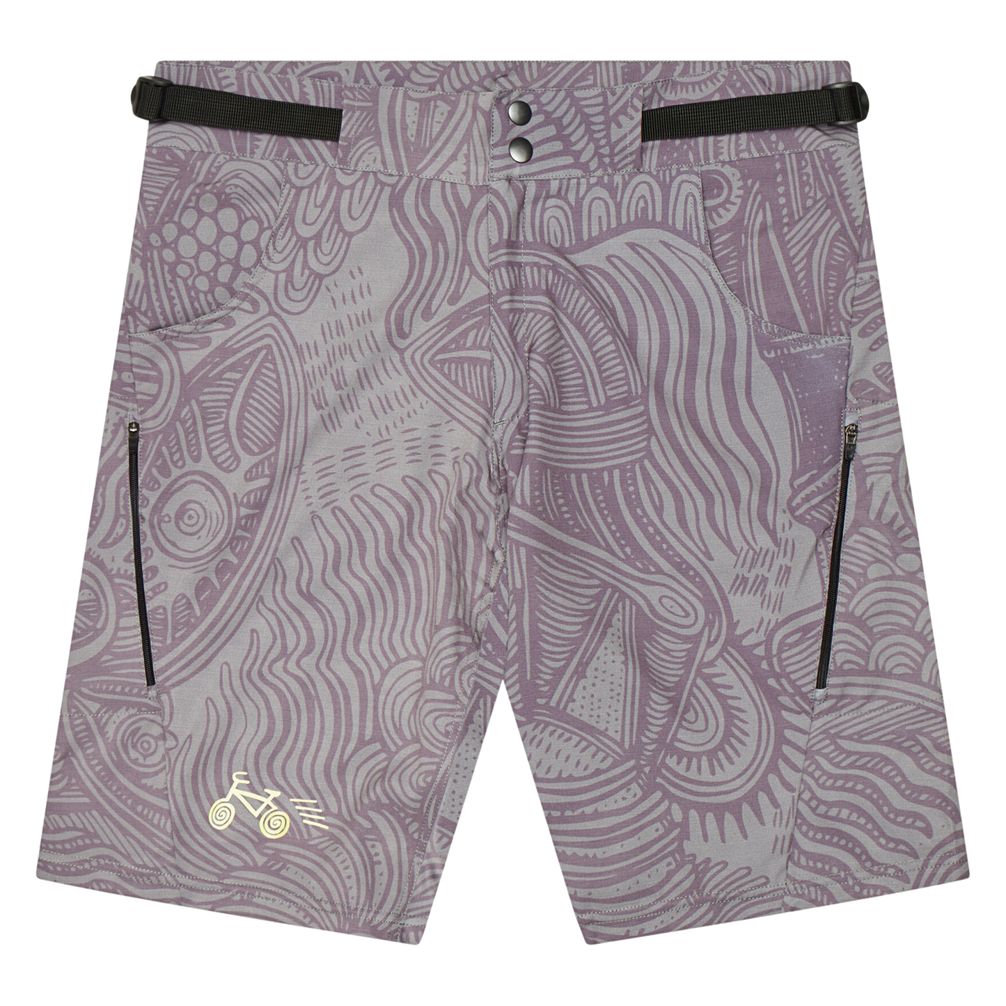 Grey Line Art Mountain Bike Short
