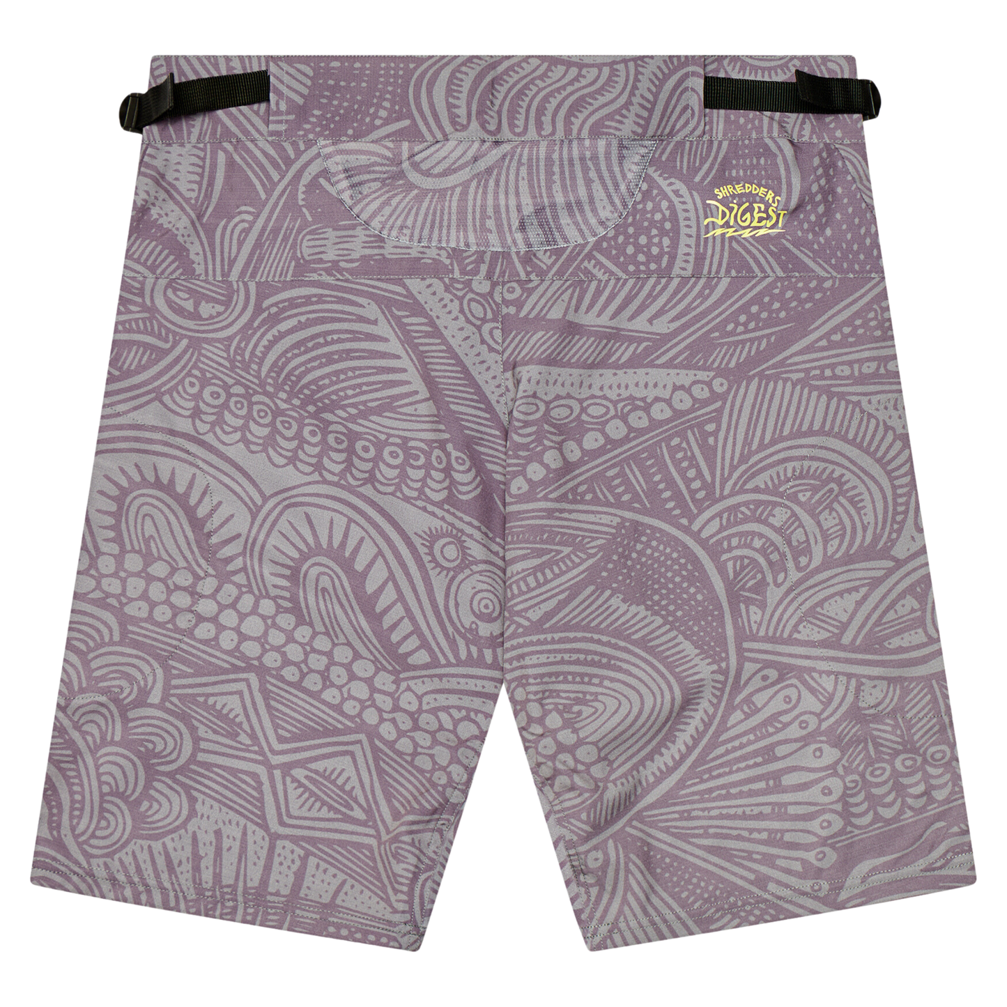 Grey Line Art Mountain Bike Short