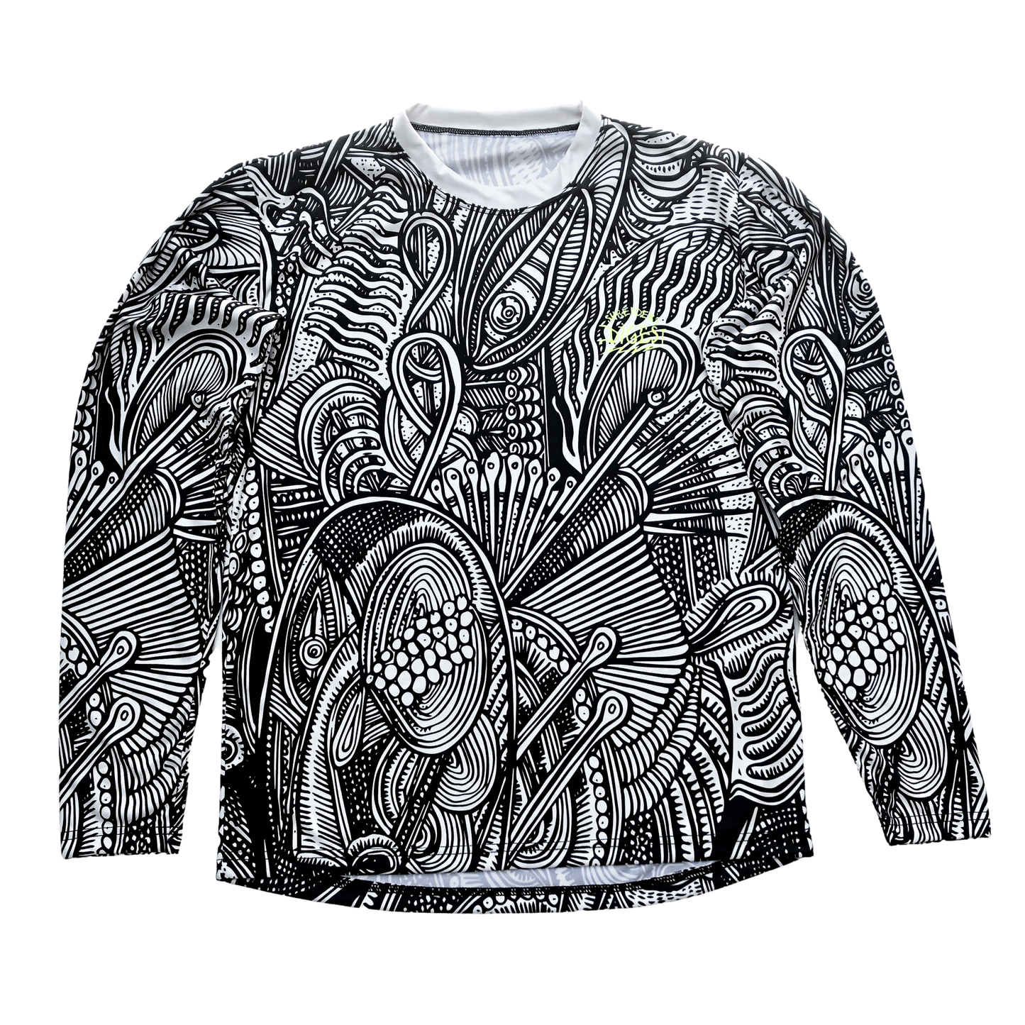 Black and White MTB Tech Tee