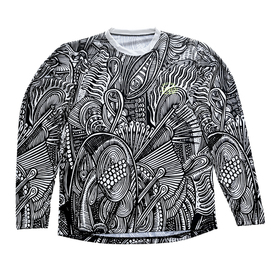 Black and White MTB Tech Tee