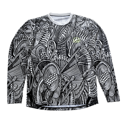 Black and White MTB Tech Tee